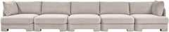 Hammond - Velvet Performance Fabric Upholstered 5 Piece Sofa