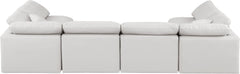 Indulge - Faux Leather 6 Piece Modular U-Shaped Sectional