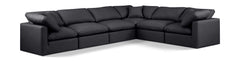 Indulge - Faux Leather 6 Piece Modular Corner Sectional