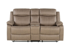 U6026 - Console Reclining Loveseat - Dark Brown