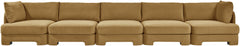 Hammond - Velvet Performance Fabric Upholstered 5 Piece Sofa