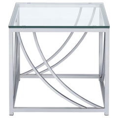 Lille - Glass Top Entryway Sofa Console Table Accents