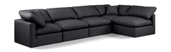Indulge - Faux Leather 5 Piece Modular Sectional