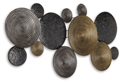 Emsley - Wall Decor - Metallic / Black / Gray