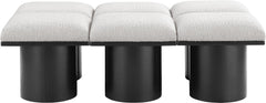 Pavilion - 6 Piece Modular Bench With Black Base