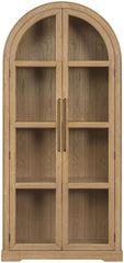 Corva - Solid Wood, Oak Veneer And Stainless Steel Storage Cabinet