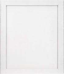 Modernist - Mirror With Stainless Steel Base - White