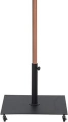 Fiji - Aluminum Patio Umbrella With Square Black And Teak Base