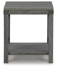 Freedan - Square End Table - Grayish Brown