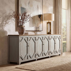 Colette - 6 Door Cabinet Sideboard - Brown