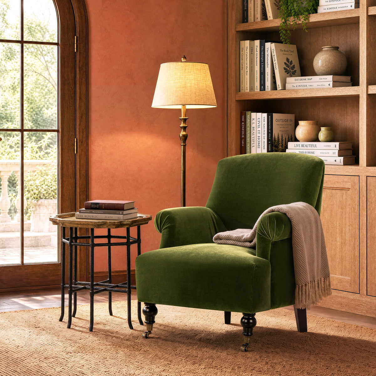 Eloise - Design Pleated Sock Arm Accent Armchair