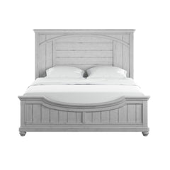 Queen Panel Bed - Gray - Wood