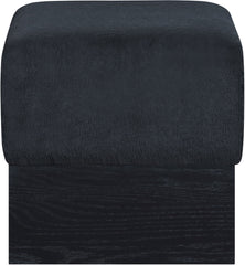 Havre - Ottoman / Stool With Black Base