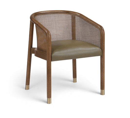 Sylvan - Vegan Leather Dining Chair (Set of 2) - Brown Frame