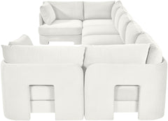 Hammond - Velvet Performance Fabric Upholstered 7 Piece U-Shaped Sectional