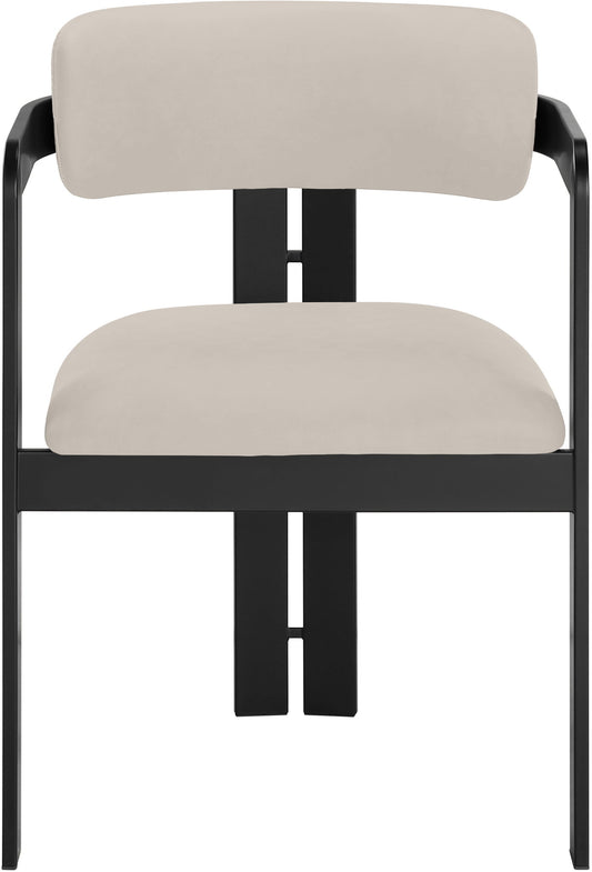 Aurum - Vegan Leather Upholstered Dining Chair (Set of 2) - Taupe