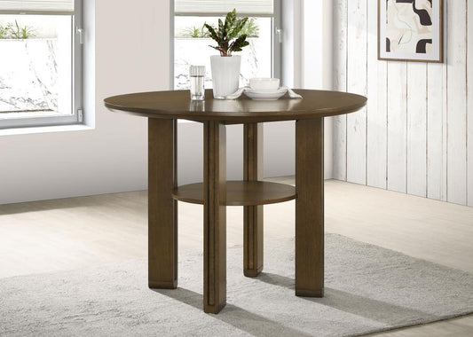 Ottowa - Round Counter Height Dining Table - Brown