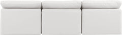Indulge - Faux Leather 3 Seat Modular Armless Sofa