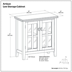 Artisan - Handcrafted Low Storage Cabinet
