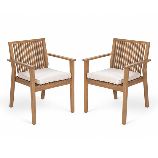Patio Dining Chair, Comfortable Waterproof Seating (Set of 2)