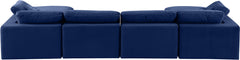 Comfy - 6 Piece Velvet Modular Double Chaise Sectional