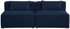 Cube - Linen Modular 2 Seat Armless Sofa