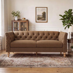 Chesterfield Sofa With Flared Arms For Living Room
