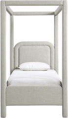 Salina - Linen Textured Fabric Upholstered Bed