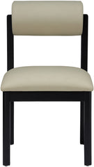 Roundhill - Faux Leather Dining Chair (Set of 2) - Black Frame