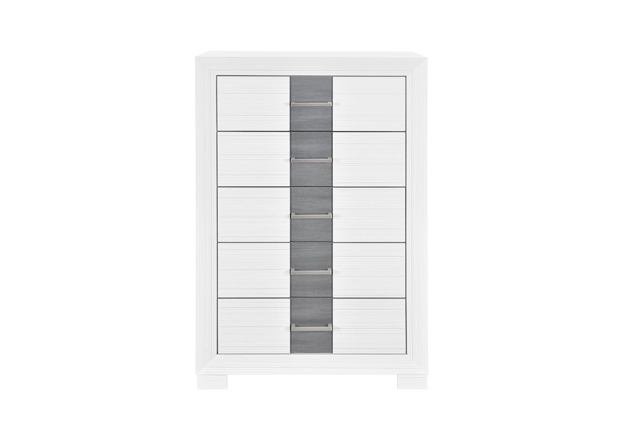 Optimus - 5 Piece Queen Bedroom Set - White