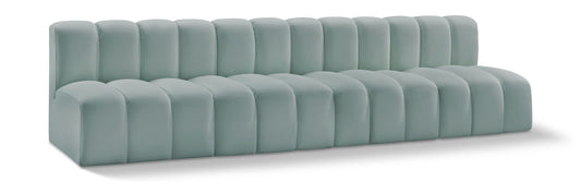 Arc - Faux Leather 4 Seats Modular Sofa