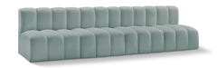 Arc - Faux Leather 4 Seats Modular Sofa