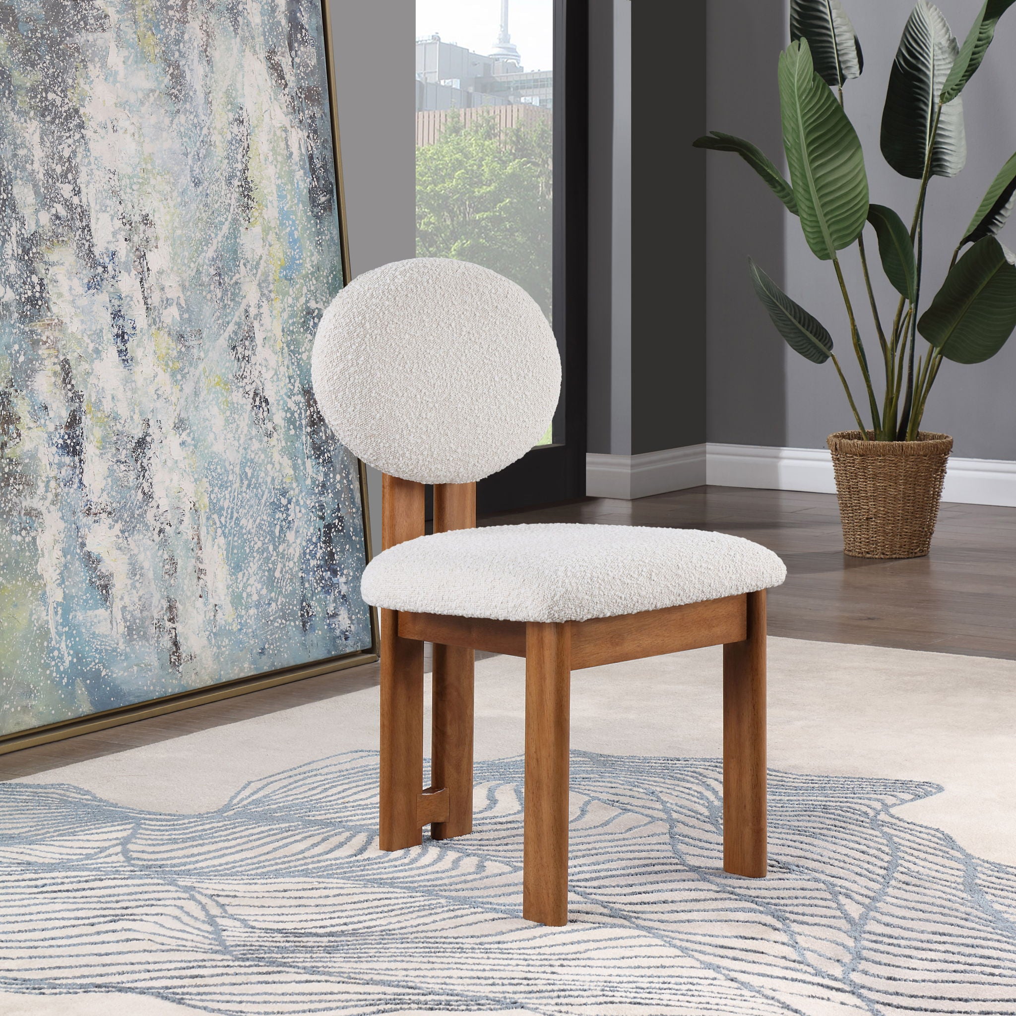 Napa - Dining Chair With Brown Legs (Set of 2)