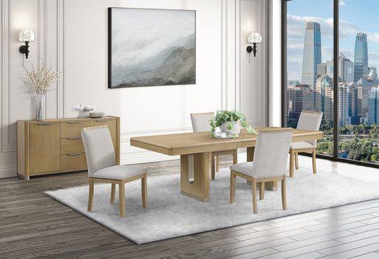 D1248 - 7 Piece Dining Room Set (D1248 Dining Table And 6 DC7 Dining Chairs) - Natural