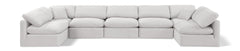 Indulge - Velvet 7 Piece Modular U-Shaped Sectional