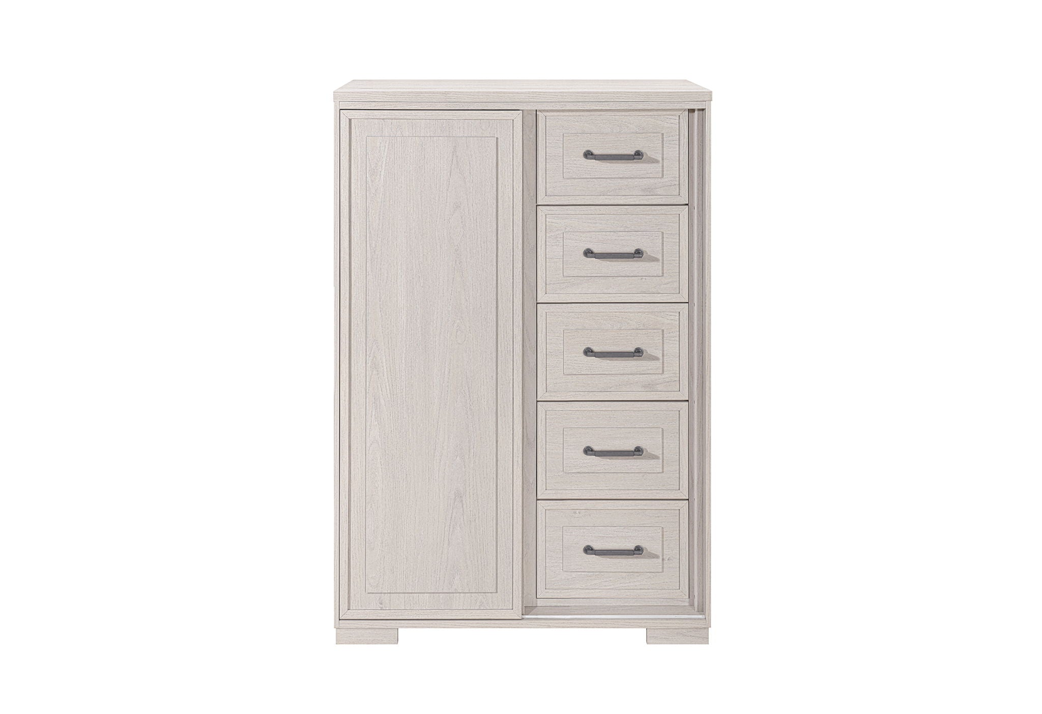 Clara - 5 Piece King Bedroom Set (Bed, Dresser & Mirror, Nightstand, Chest) - Beige