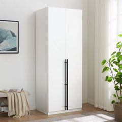 Lee - Free Standing Wardrobe Closet With Adjustable Shoe Shelves