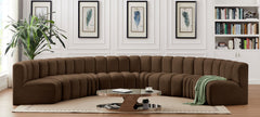 Arc - Velvet 8 Piece U-Shaped Modular Sofa