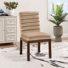 Evelyn - Dining Chair With Brown Legs
