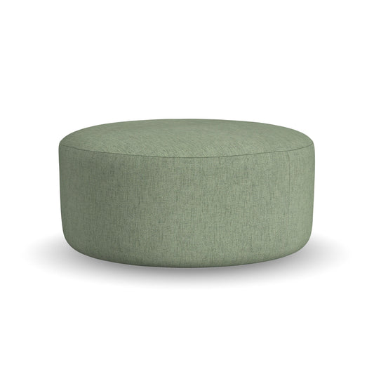 Pouf - Fabric Cocktail Ottoman - Olive