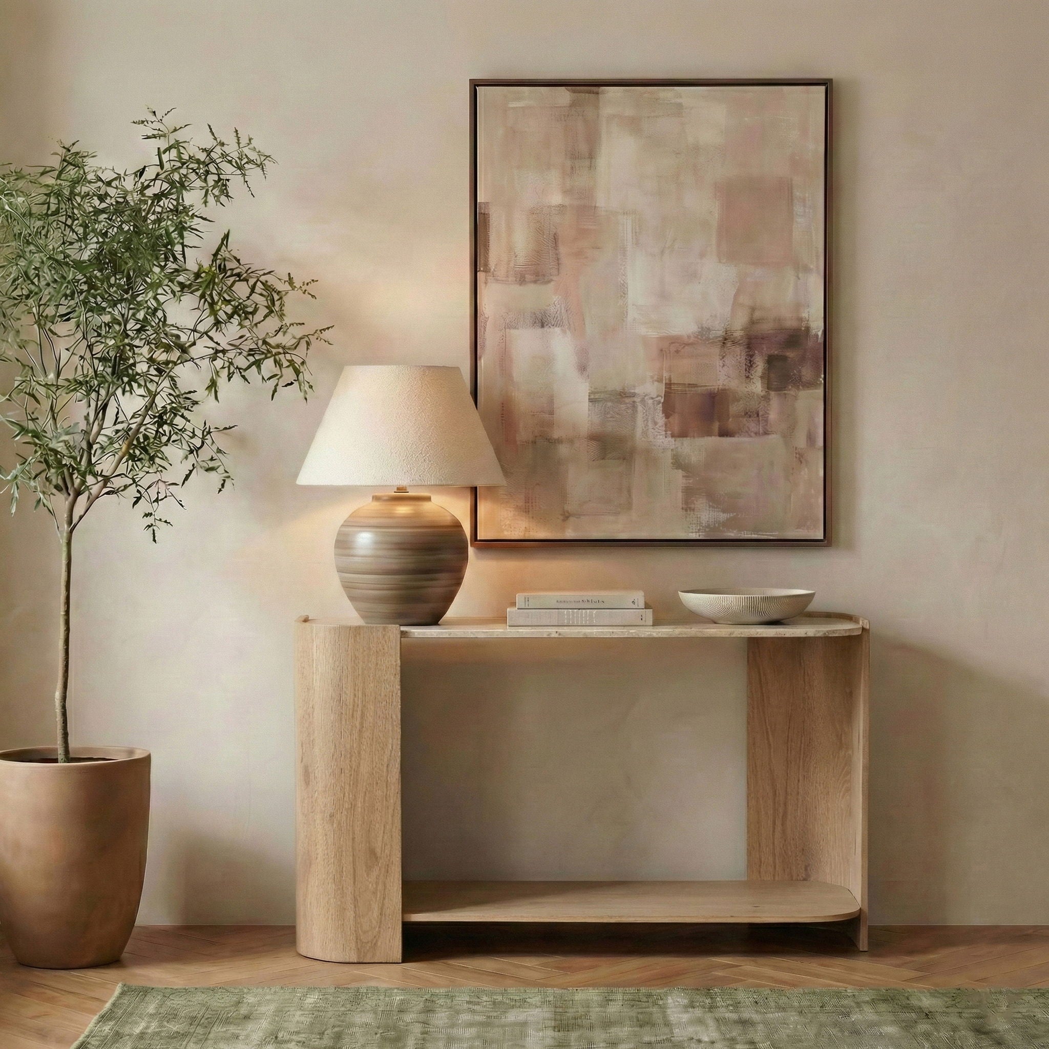 Calabria - Marble And Oak Wood Table