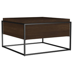Fulton - Square - Mango Wood Coffee Table - Dark Brown