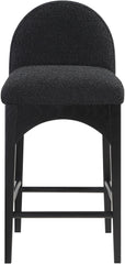 Waldorf - Boucle Stool With Black Legs