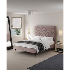 Crosby - Bed With Upholstered Headboard And Slats