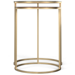 Drake - 2 Piece Nesting Table - Antique Nickel / Antique Copper