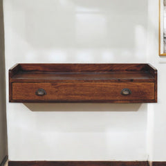 Belmont - Wall Mounted Console Shelf - Chestnut