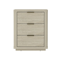 Evelyn - Nightstand With 3 Drawers, Smooth Rounded Edges