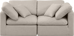 Indulge - Linen 2 Seat Modular Sofa