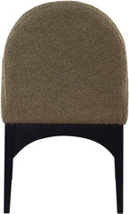 Waldorf - Boucle Dining Arm Chair With Black Legs