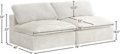 Cozy - Modular Armless 2 Seat Sofa